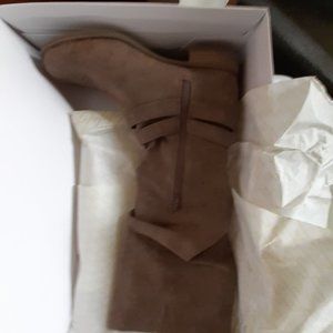 WomensTaupe  Suede Tall Boots NEw